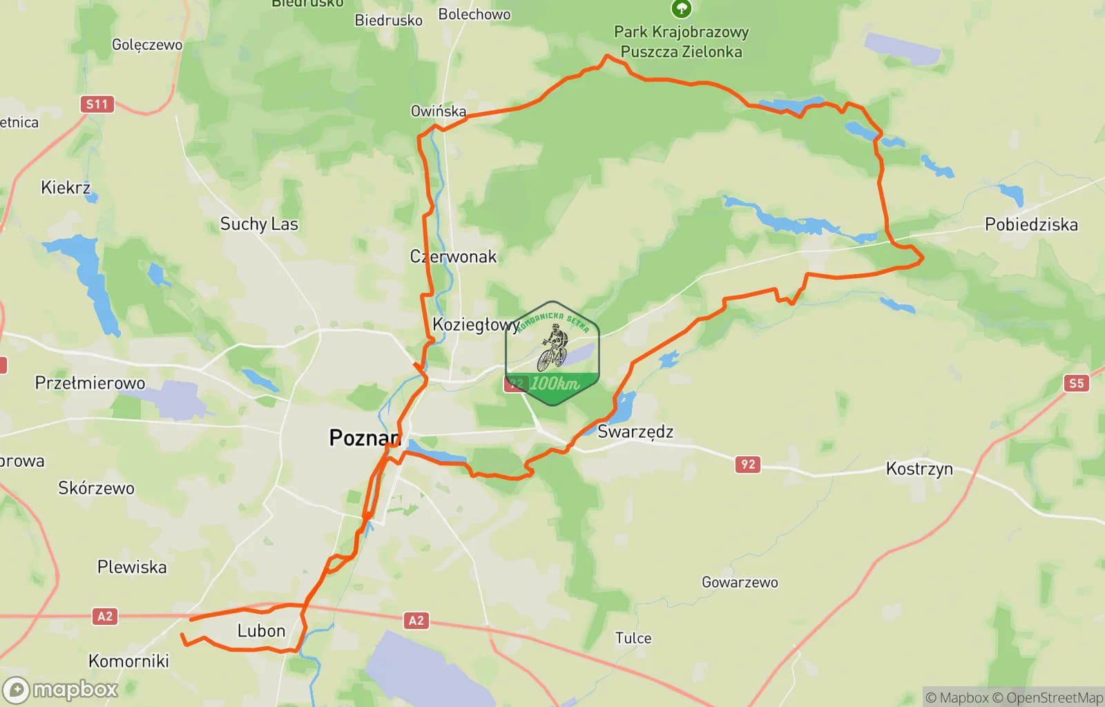 Mapa trasy: Morning Mountain Bike Ride