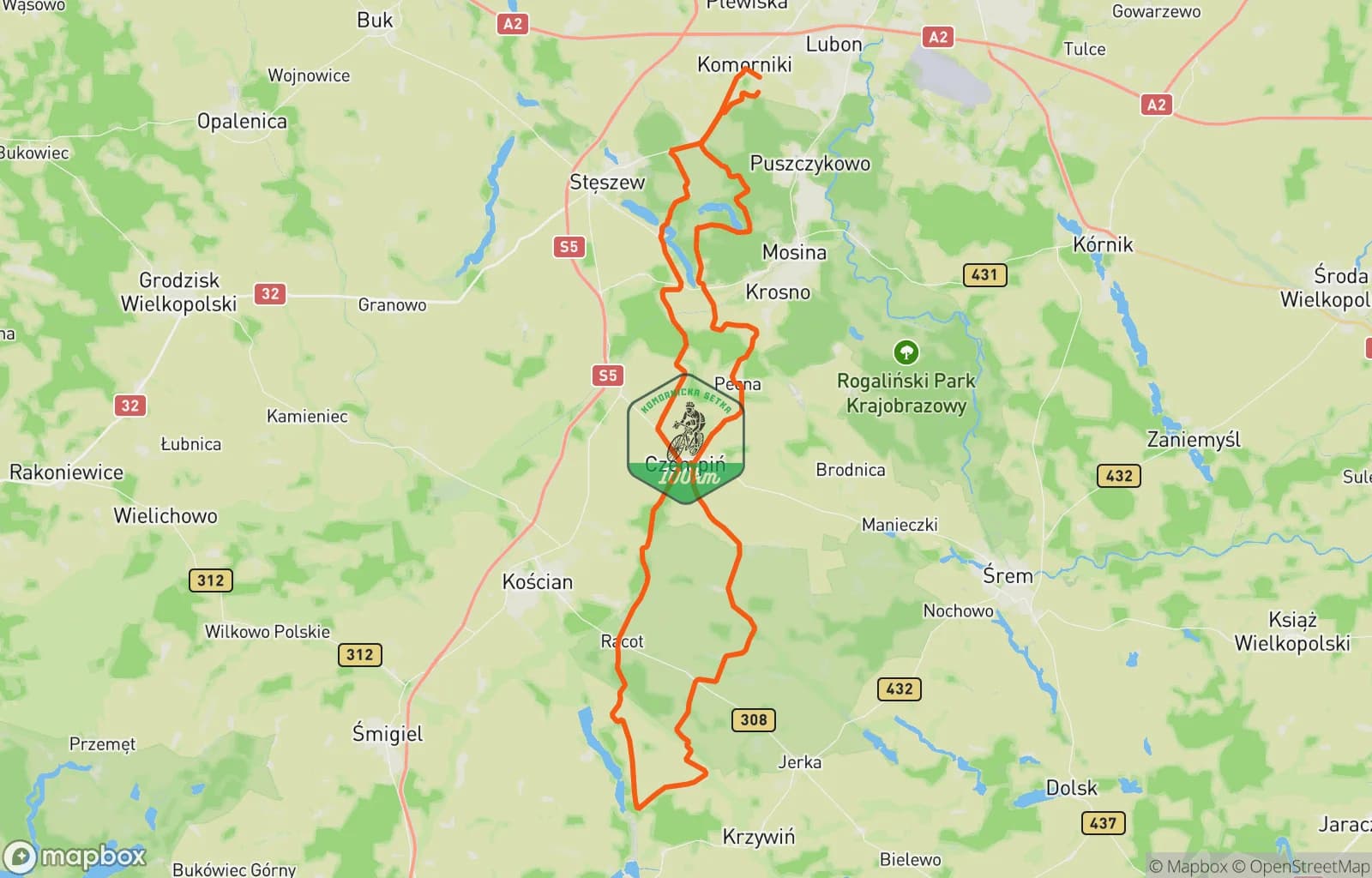 Mapa trasy: Morning Gravel Ride