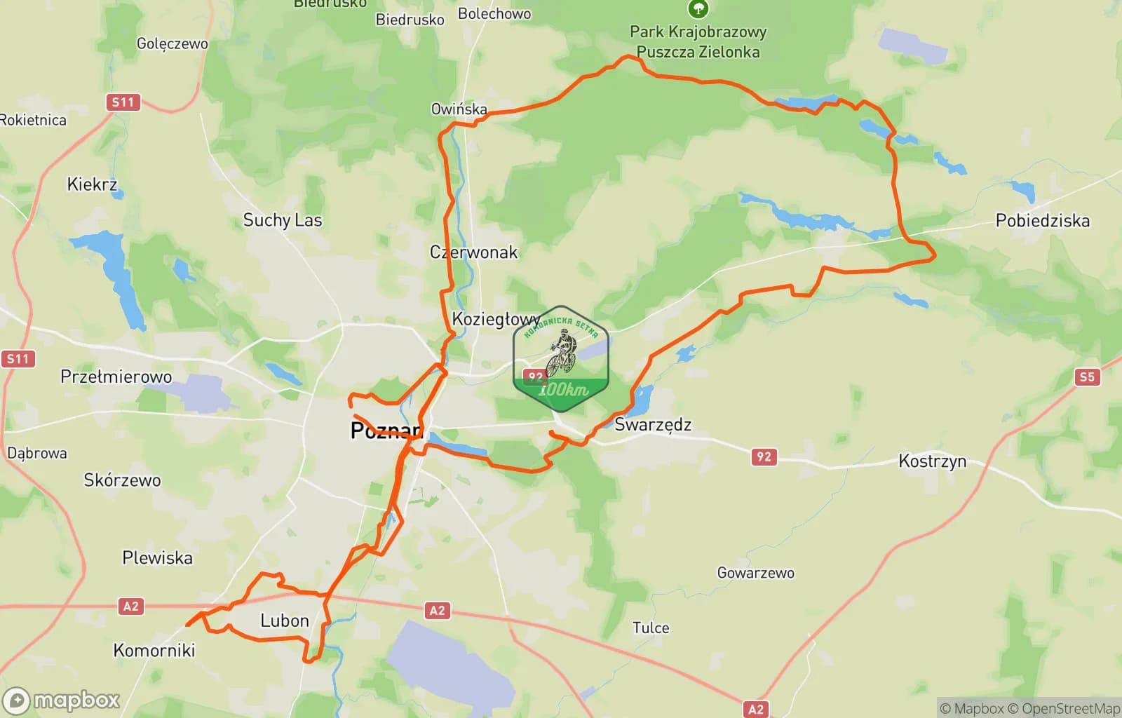 Mapa trasy: Afternoon Gravel Ride