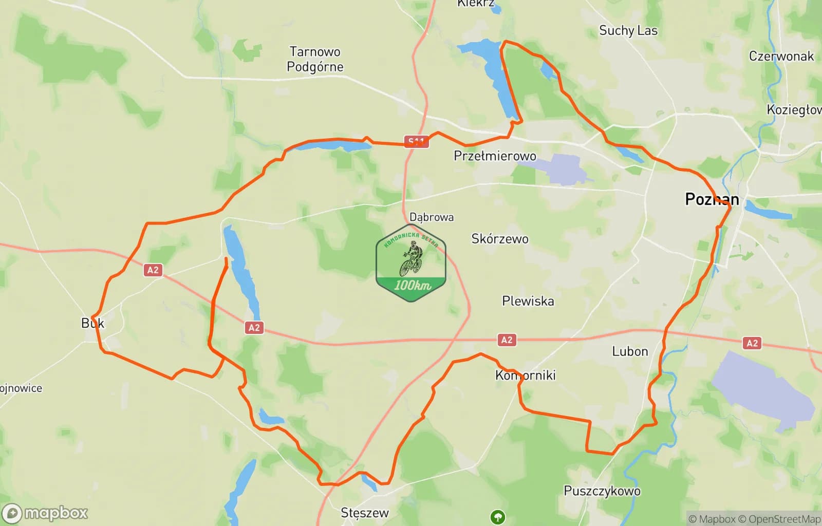 Mapa trasy: KOMORNICKA 100_TKA  333!!!