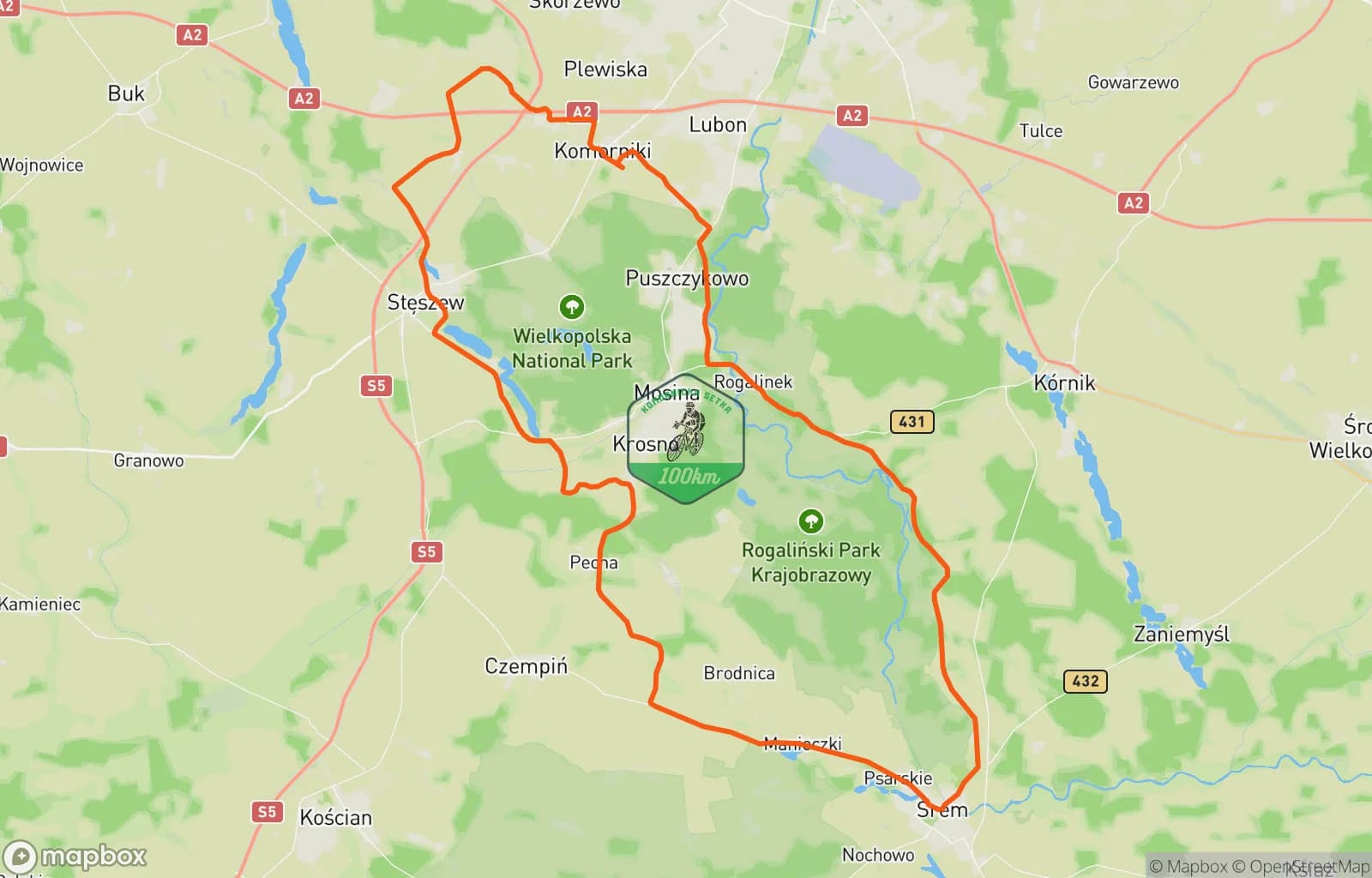 Mapa trasy: Afternoon Ride