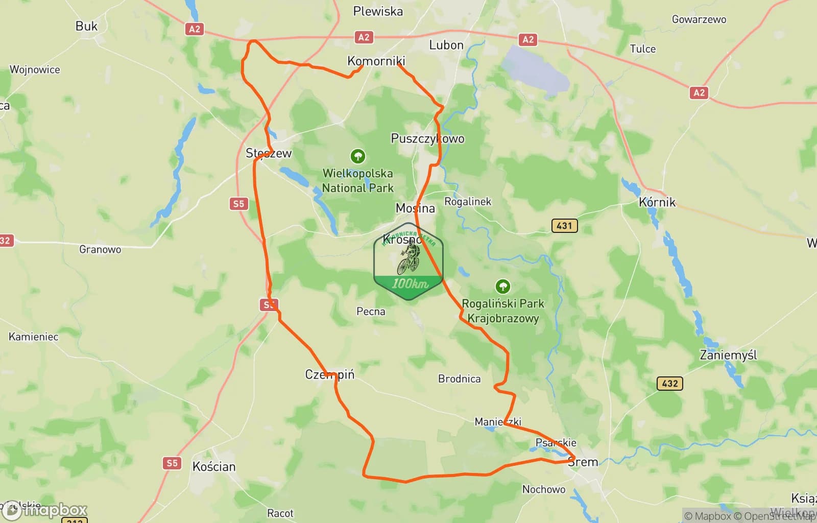 Mapa trasy: Afternoon Ride