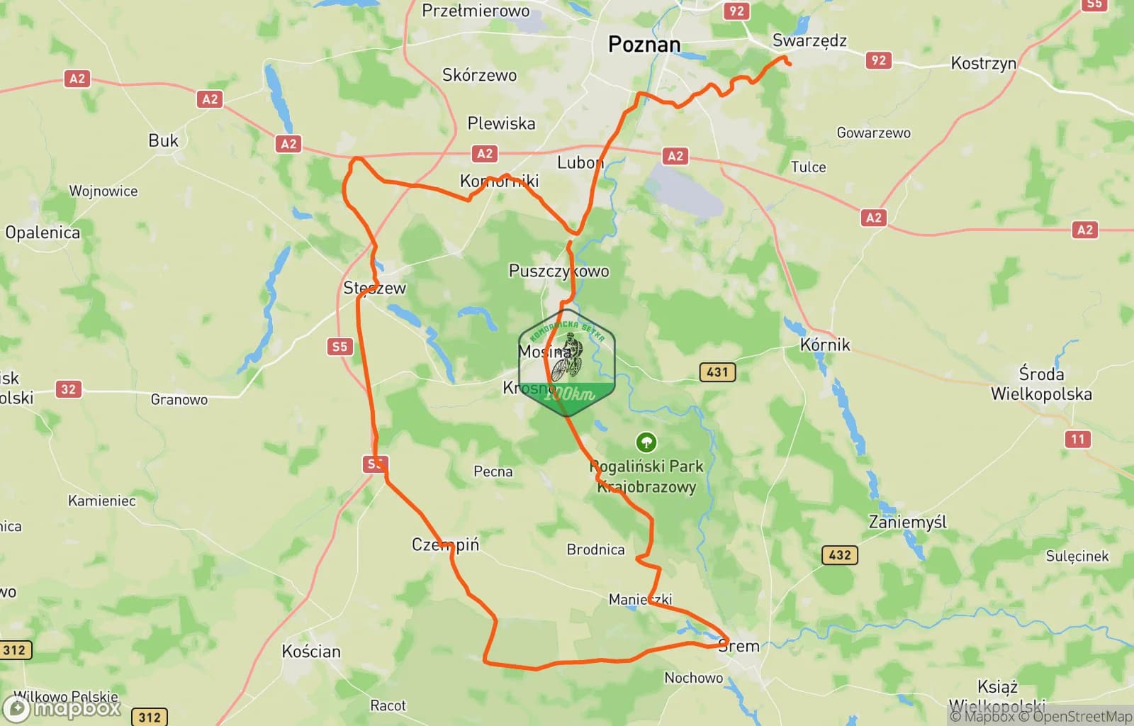 Mapa trasy: Poranna jazda na rowerze