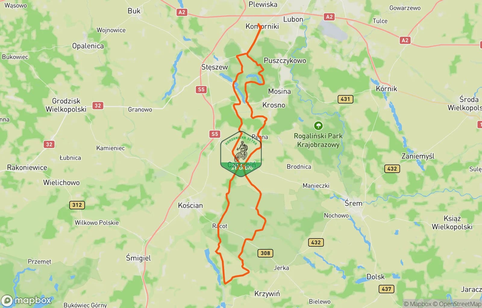 Mapa trasy: komornicka setka foxtrot / S2E04