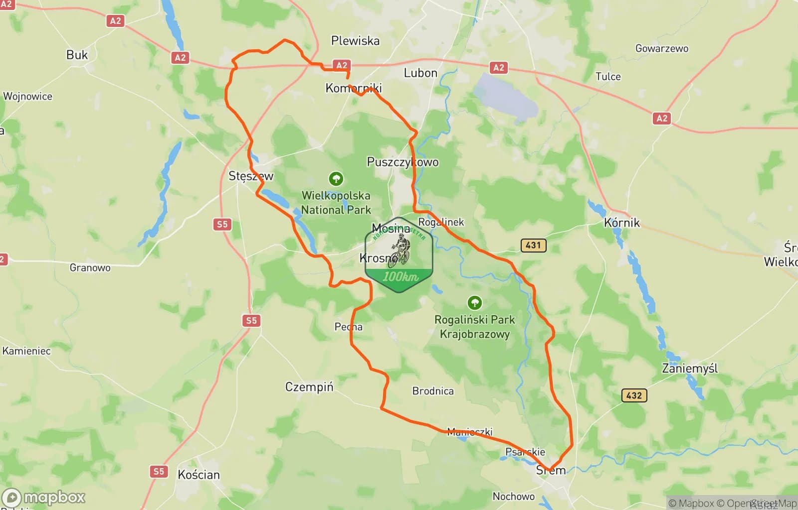 Mapa trasy: Komornicka 100 Courchevel