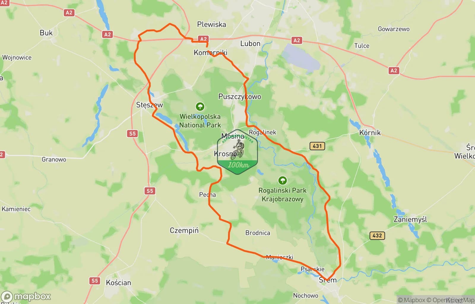 Mapa trasy: Komornicka 100 Courchevel