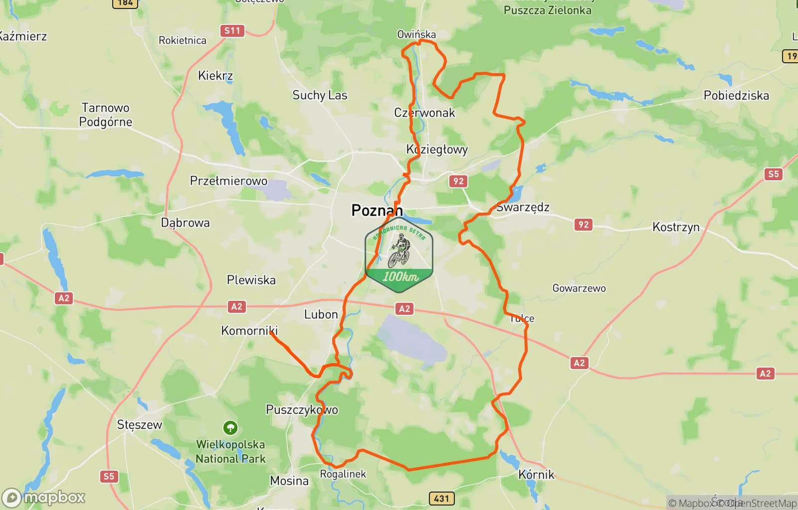 Mapa trasy: Poranna jazda na rowerze