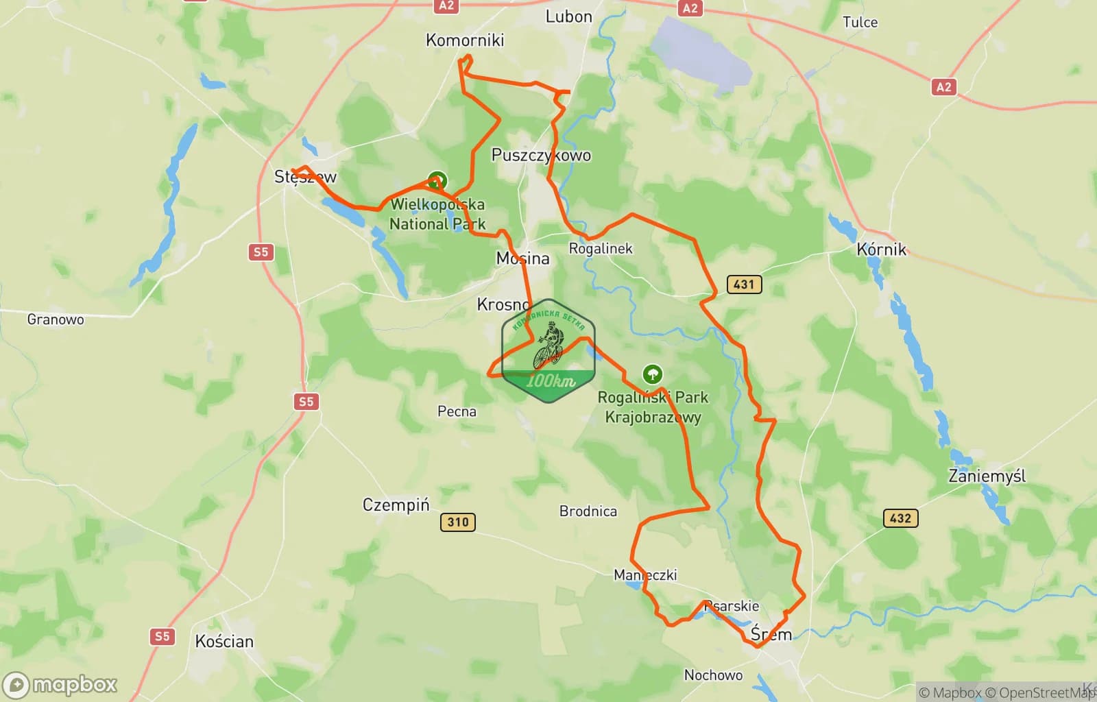 Mapa trasy: Morning Mountain Bike Ride
