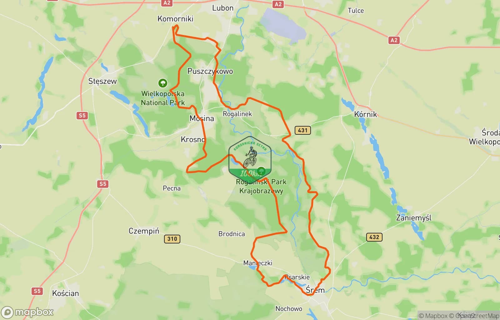 Mapa trasy: Szybka setka