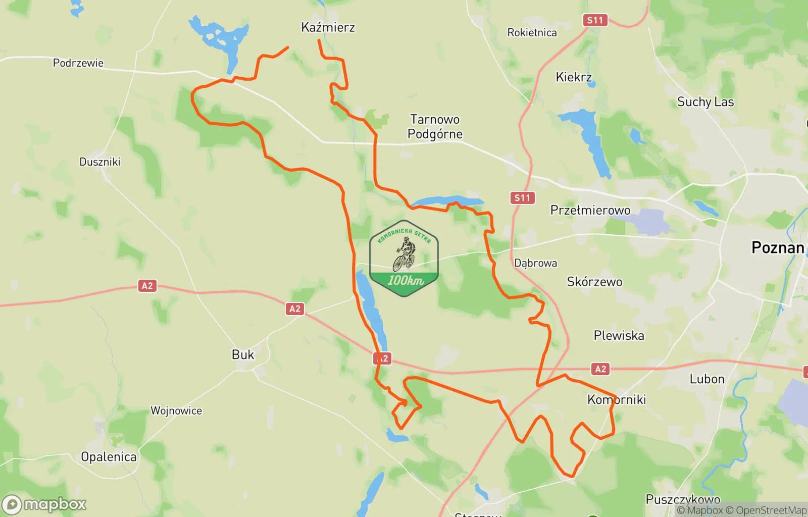 Mapa trasy: Afternoon Ride