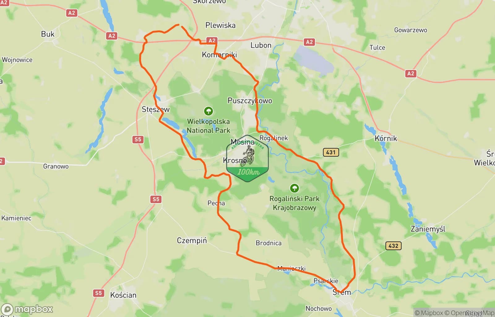Mapa trasy: Komornicka 100 Courchevel