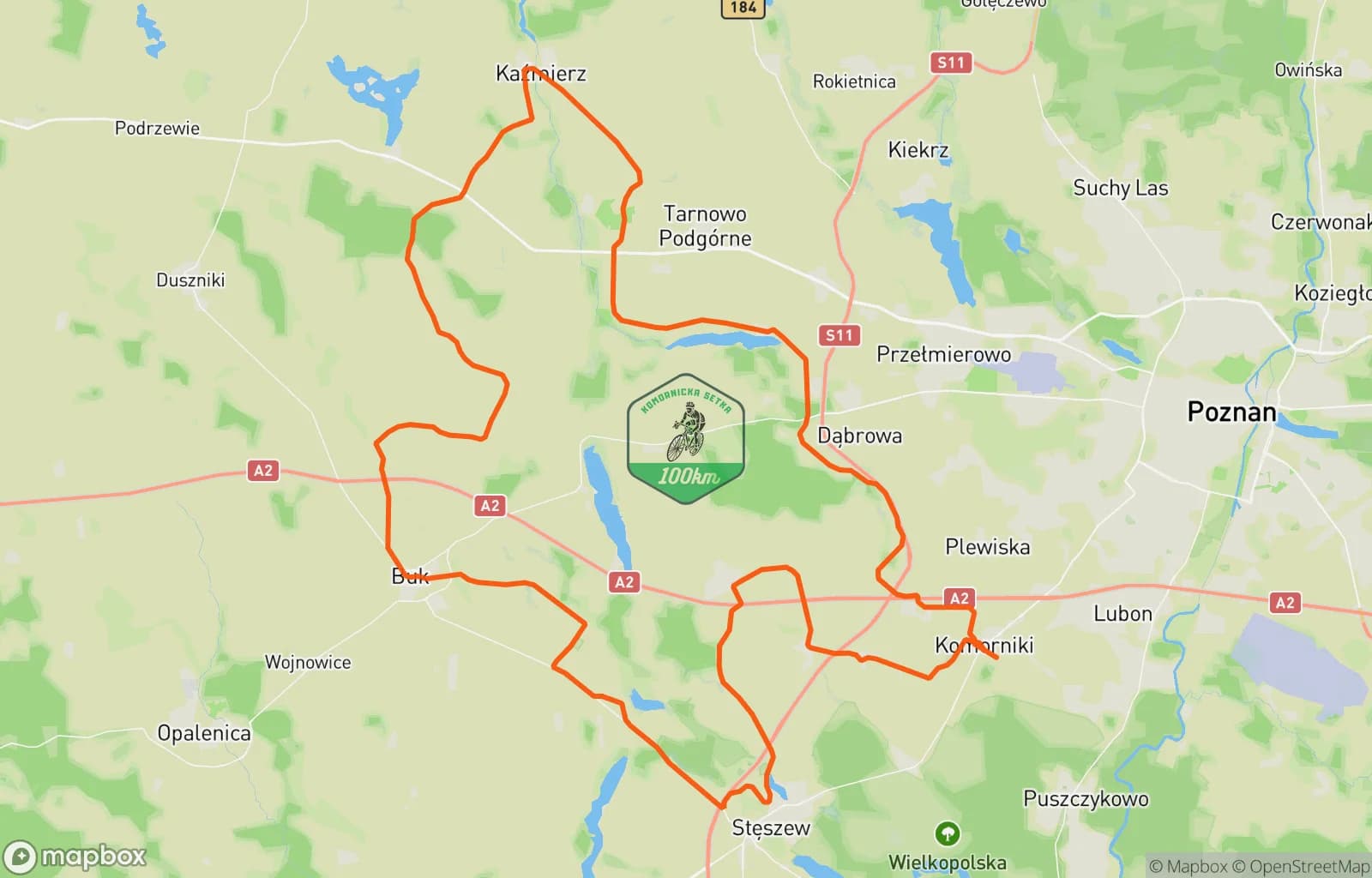 Mapa trasy: Popołudniowa jazda na rowerze