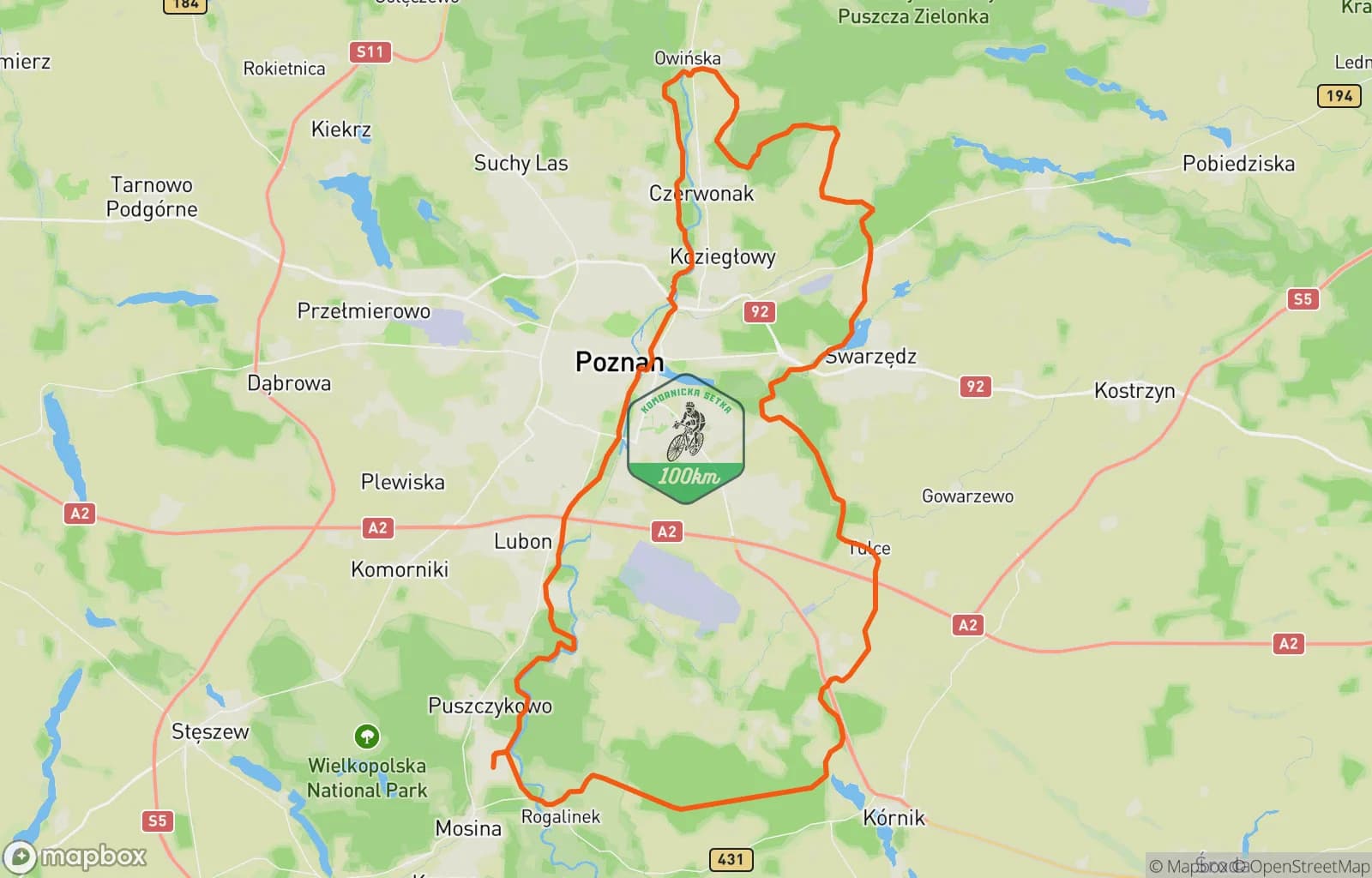 Mapa trasy: K100 3# Delta top 💪🚴